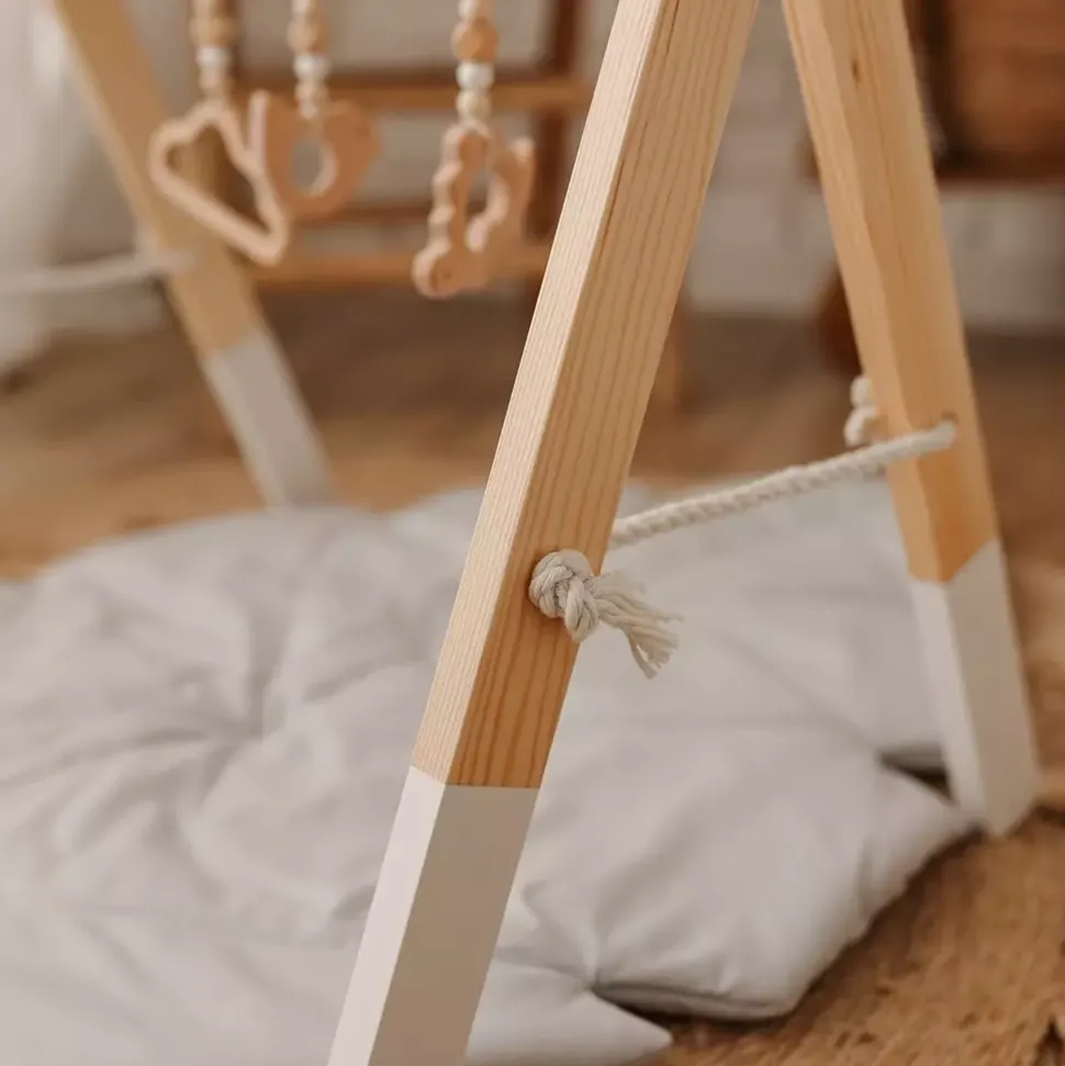 BABY GYM Stojak Edukacyjny / Gimnastyczny - Biały