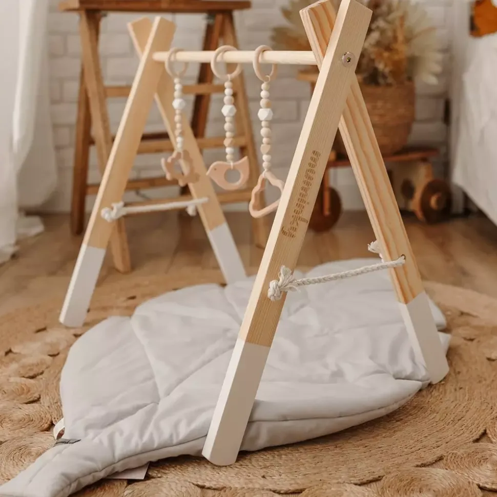 BABY GYM Stojak Edukacyjny / Gimnastyczny - Biały