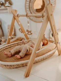 BABY GYM Stojak Edukacyjny / Gimnastyczny - Biały