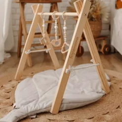 BABY GYM Stojak Edukacyjny / Gimnastyczny - Naturalny