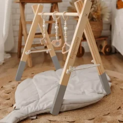 BABY GYM Stojak Edukacyjny / Gimnastyczny - Szary
