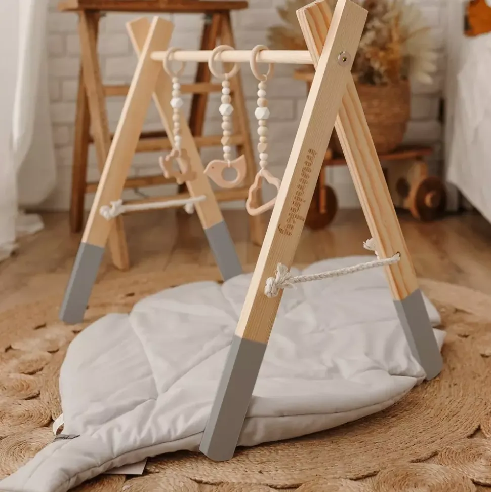 BABY GYM Stojak Edukacyjny / Gimnastyczny - Szary