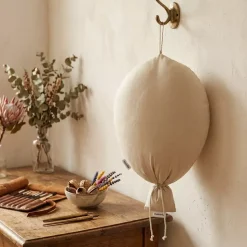 Dekoracyjny Balon Bawełniany Do Pokoju Dziecka – Miękka ozdoba na ścianę | Jasny Beż