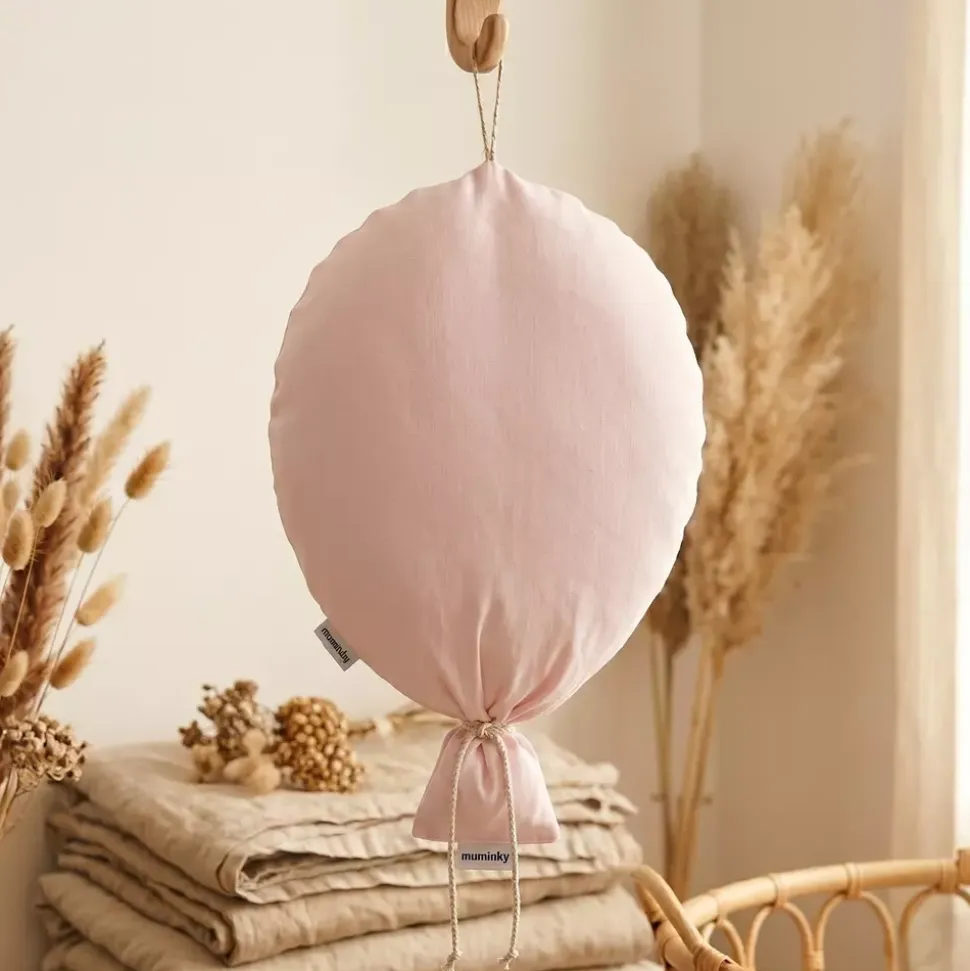 Dekoracyjny Balon Bawełniany Do Pokoju Dziecka – Miękka ozdoba na ścianę | Różowy