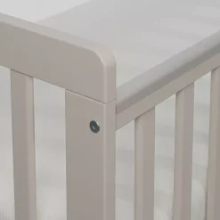 Łóżeczko Niemowlęce Drewniane 120x60 Regulacja Wysokości & Wyjmowane Szczebelki | Kaszmir