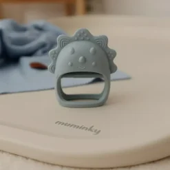 Gryzak Niemowlęcy Silikonowy DINO | Błękitny