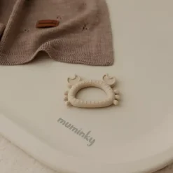 Gryzak Niemowlęcy Silikonowy KRAB | Beżowy
