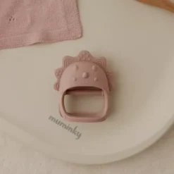 Gryzak Niemowlęcy Silikonowy DINO | Różowy