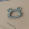 Gryzak Niemowlęcy Silikonowy KRAB | Błękitny