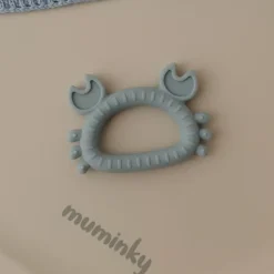 Gryzak Niemowlęcy Silikonowy KRAB | Błękitny