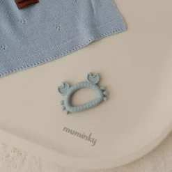 Gryzak Niemowlęcy Silikonowy KRAB | Błękitny