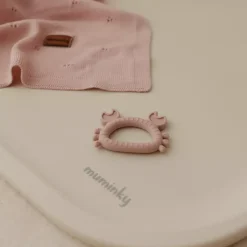 Gryzak Niemowlęcy Silikonowy KRAB | Różowy