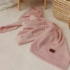 Kocyk z Wełny Merino 75x100 | Różowy
