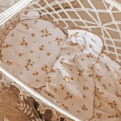 Komplet pościeli dla przedszkolaka 100x135cm – Miękka pościel do łóżeczka | Bawełna Little Brown Flowers