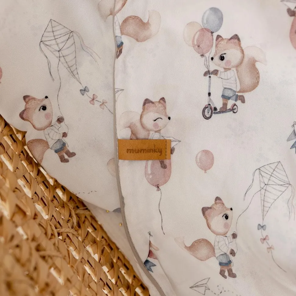 Komplet pościeli do łóżeczka 75x100 cm – Miękka pościel niemowlęca | Bawełna Liski