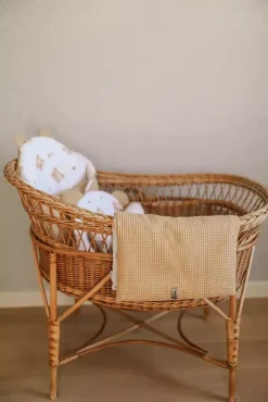 Komplet Pościeli Niemowlęcej 50x75cm Bawełna | Misie & Karmelkowy Wafel