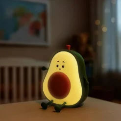 Lampka nocna do pokoju dziecka – Bezpieczna lampka LED dla niemowląt | Awokado