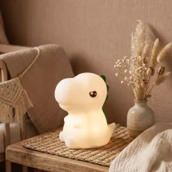 Lampka nocna do pokoju dziecka – Bezpieczna lampka LED dla niemowląt | Dinozaur