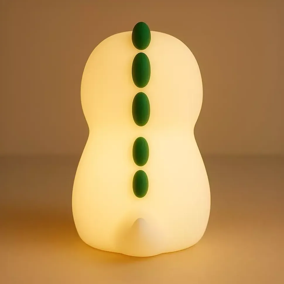 Lampka nocna do pokoju dziecka – Bezpieczna lampka LED dla niemowląt | Dinozaur