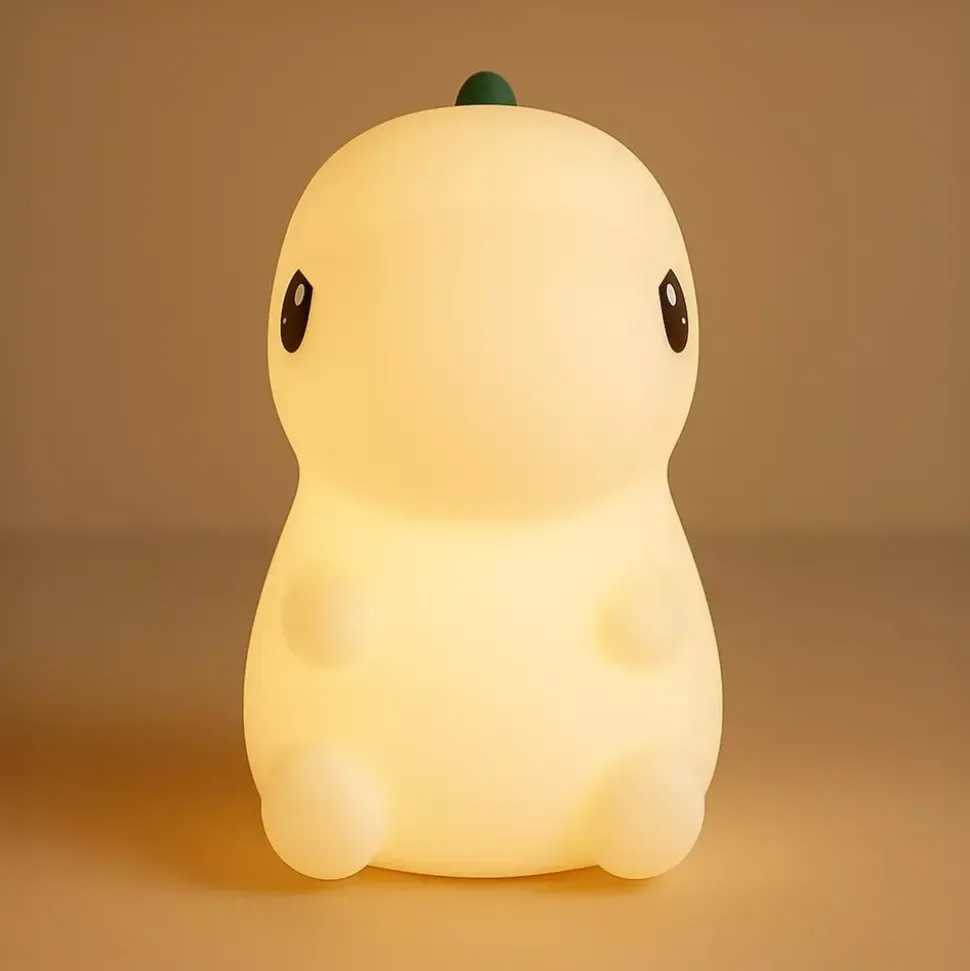 Lampka nocna do pokoju dziecka – Bezpieczna lampka LED dla niemowląt | Dinozaur