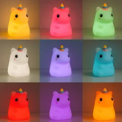 Lampka nocna do pokoju dziecka – Bezpieczna lampka LED dla niemowląt | Jednorożec