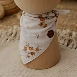 Śliniak Muślinowy - Apaszka | Little Brown Flowers