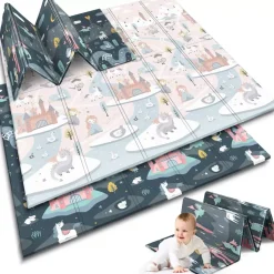 Mata Edukacyjna 200x180cm Piankowa Składana 2w1 | Królestwo