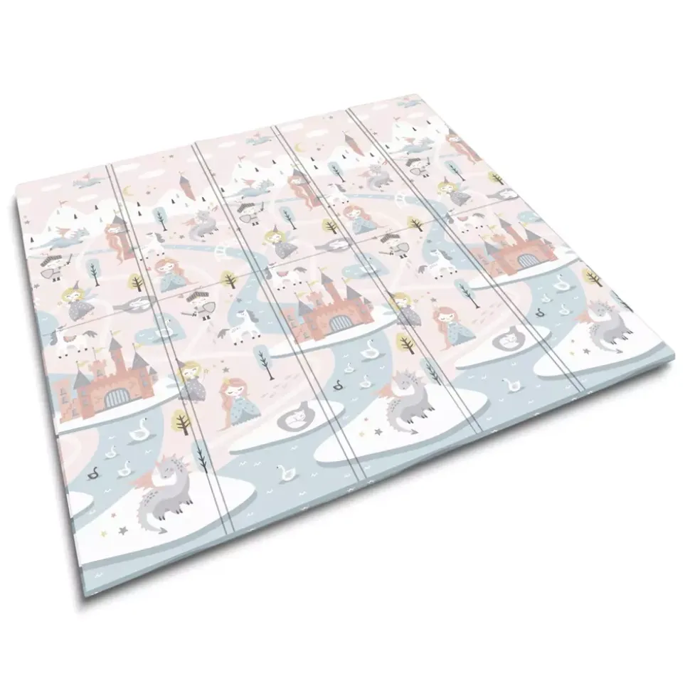 Mata Edukacyjna 200x180cm Piankowa Składana 2w1 | Królestwo