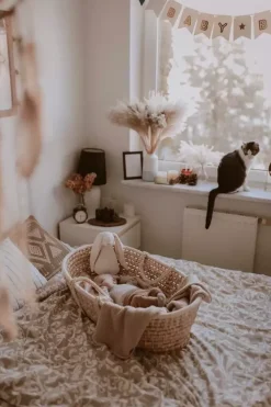 Naturalny Kosz Mojżesza z Materacykiem | Ahojbaby