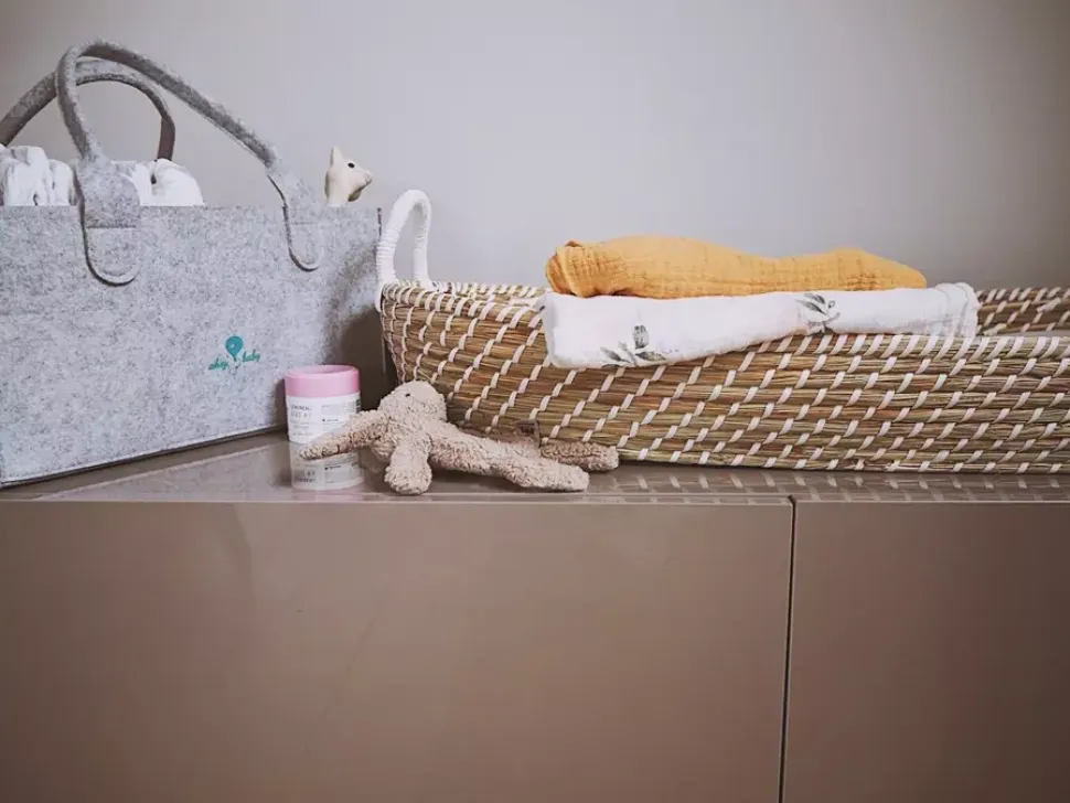 Naturalny Przewijak Dziecięcy Kosz Smart | Ahojbaby