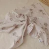 Otulacz Muślinowy 120x120cm – Duża Pieluszka, Kocyk i Otulacz 3w1 | Króliczki