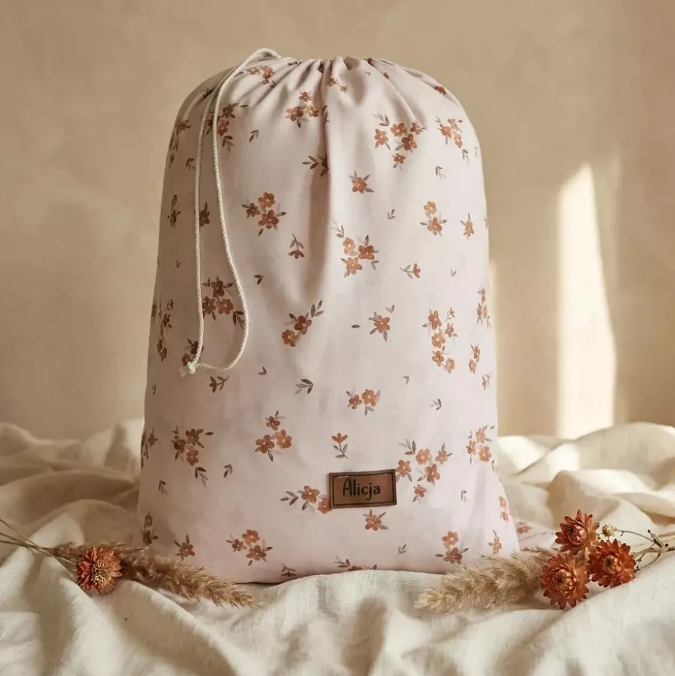 Pościel Do Przedszkola Z Wypełnieniem I Workiem – Komplet 5 elementów | Little Brown Flowers