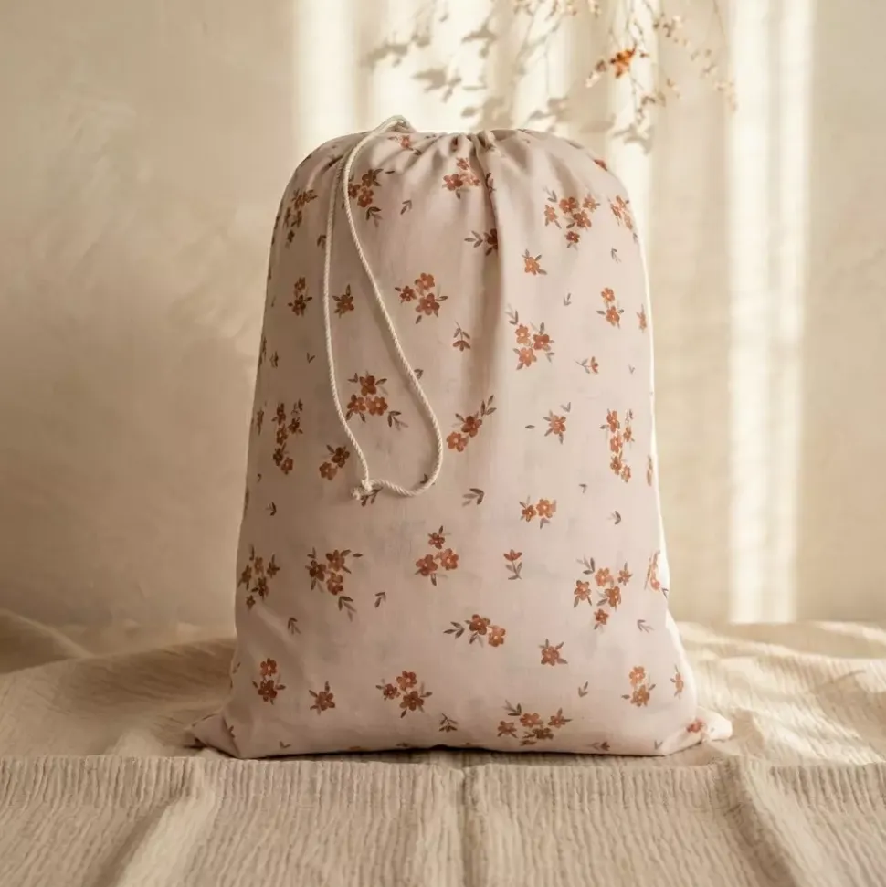 Pościel Do Przedszkola Z Wypełnieniem I Workiem – Komplet 5 elementów | Little Brown Flowers