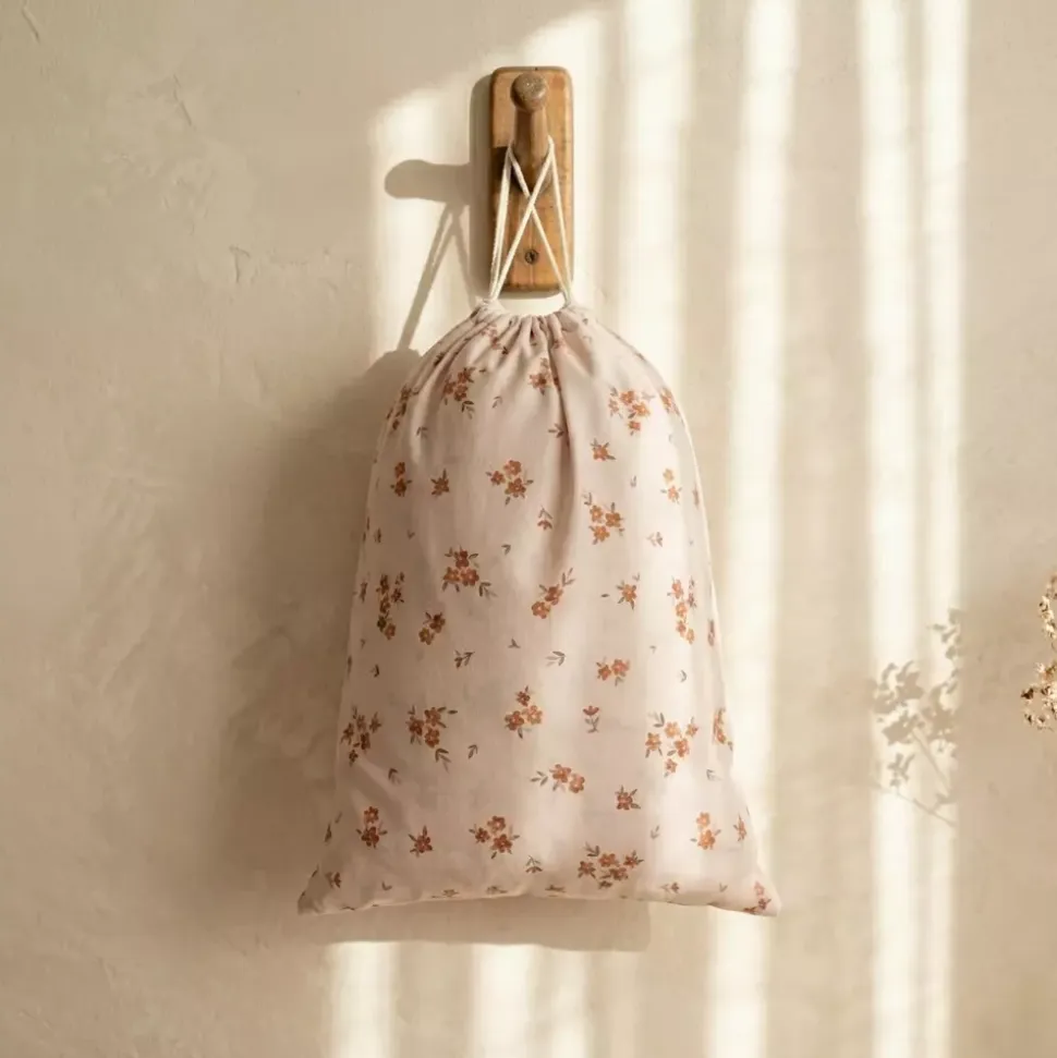 Pościel Do Przedszkola Z Wypełnieniem I Workiem – Komplet 5 elementów | Little Brown Flowers