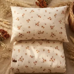 Pościel Do Przedszkola Z Wypełnieniem I Workiem – Komplet 5 elementów | Little Brown Flowers