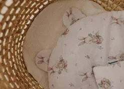 Rożek Becik Niemowlęcy Muślinowy | Króliczki
