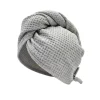 Wafelkowy Turban Do Suszenia Włosów | Szary