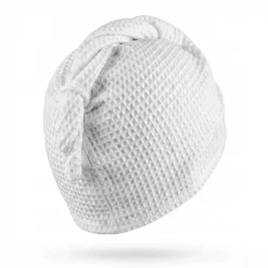 Wafelkowy Turban Do Suszenia Włosów | Biały