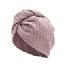 Wafelkowy Turban Do Suszenia Włosów | Różowy